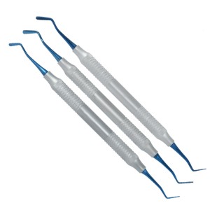 3Pcs Dental Flat Plastic Composite Filling Scalers Set