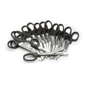 Tuff Cut Scissors 14.5cm Plastic Handles 12 Pcs